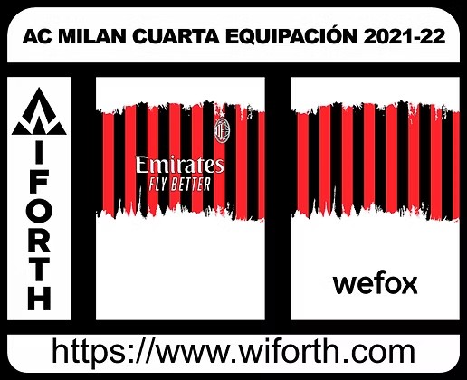 AC MILAN CUARTA EQUIPACION 2021 - 2022