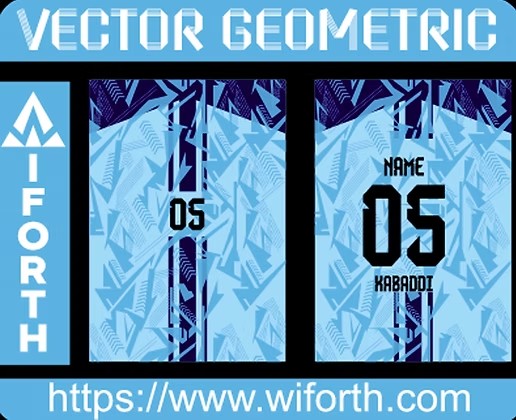 VECTOR GEOMETRIC BLUE