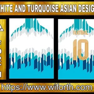 WHITE AND TURQUOISE ASIAN DESIGN
