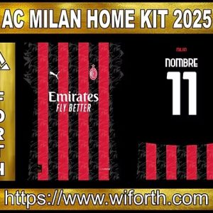 AC MILAN HOME KIT 2025
