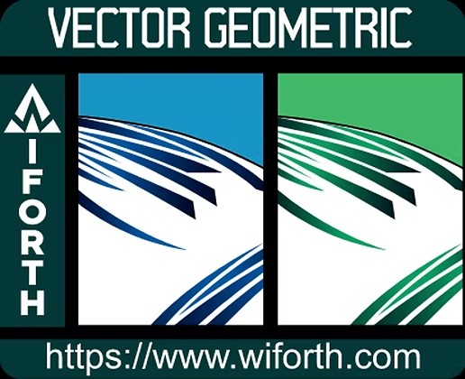 VECTOR GEOMETRIC BLUE