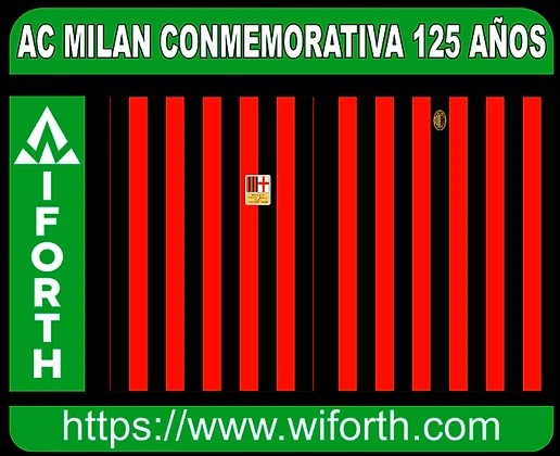 AC MILAN CON,E,ORATIVA 125 AÑOS