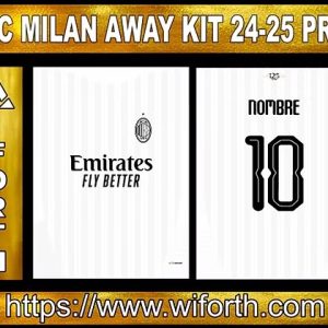 AC MILAN AWAY KIT24-25