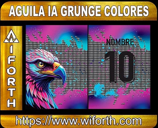 AGUILA IA GRUNGE COLORES