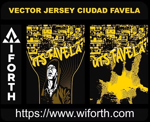 VECTOR JERSEY CIUDAD FAVELA
